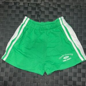 Zara Kids Green and White Shorts